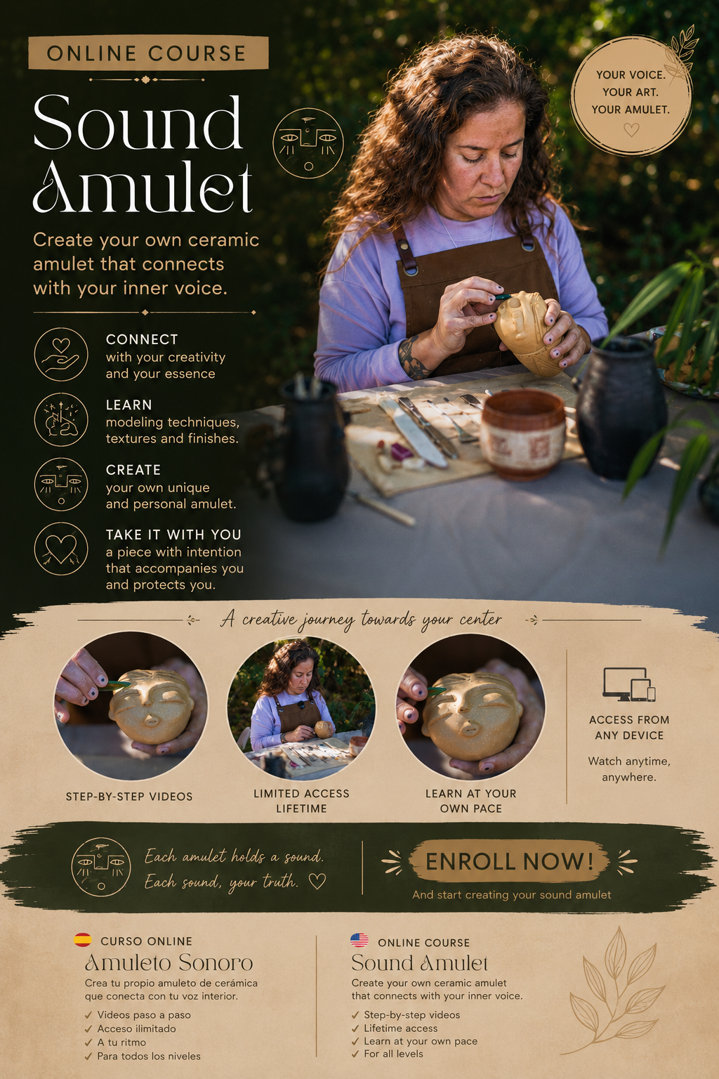 The Language of Clay - 1 Sound Amulet - ONLINE COURSE